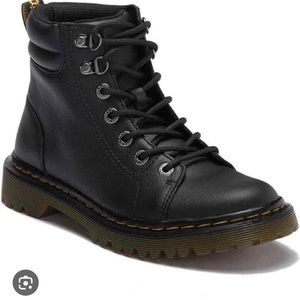 New Without Tags Black Leather Dr Martens  Docs Faora Combat Style Boots